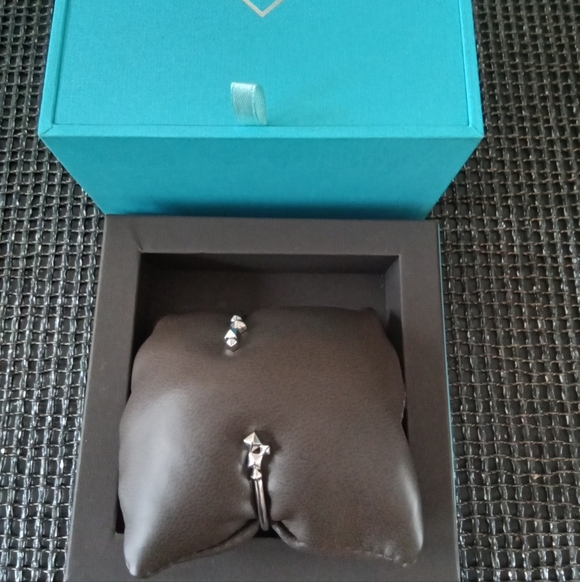 Birks Sterling Silver Cluster Stud Bracelet S/M - Picture 3 of 7